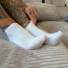 Worn sneaker socks
