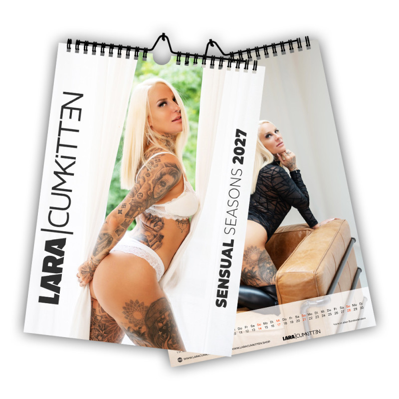 Kalender 2027 Sensual Seasons im A3 Hochformat mit Spiralbindung