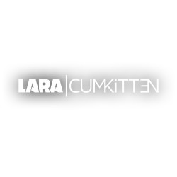 Lara CumKitten | Logo | Aufkleber | Schwarz | Weiss
